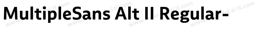 MultipleSans Alt II Regular字体转换